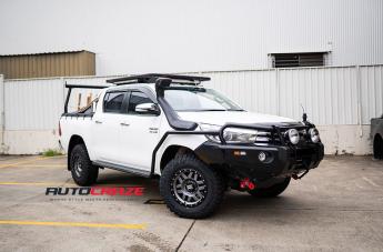 TOYOTA HILUX N80 4WD MACHETE XD MATTE GREY WITH BLACK RING